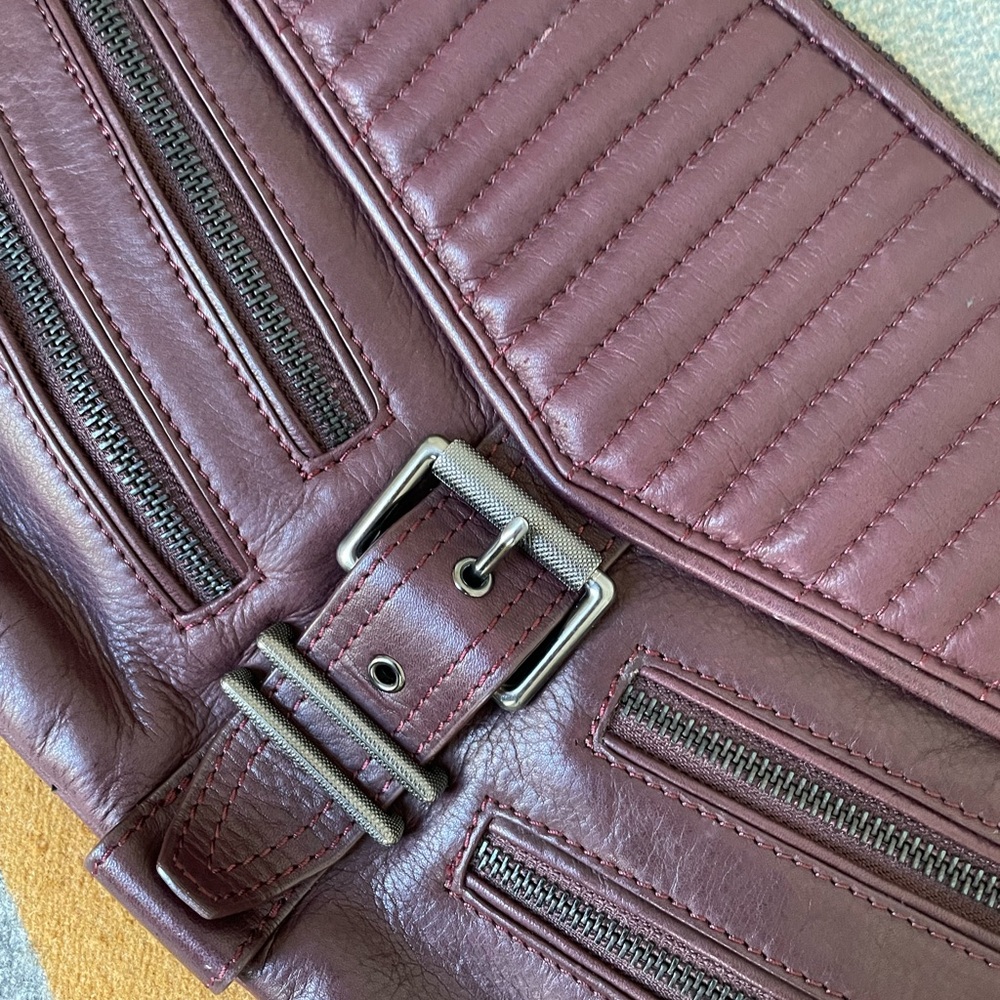 ASH Burgundy Leather Bag
